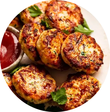 Mini Rice and Chicken Patties