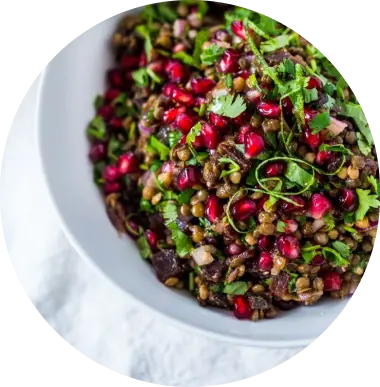Lentil Salad with Pomegranate
