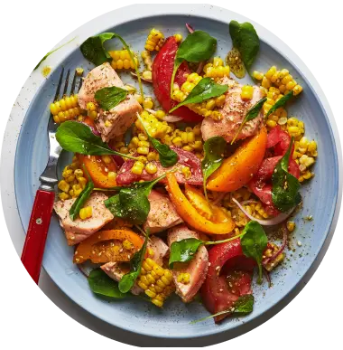 Smoked Salmon and Corn Salad