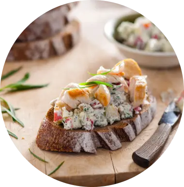 Blue Cheese, Apple and Walnut Sandwich