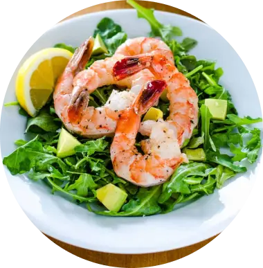 Jumbo Shrimp and Arugula Salad