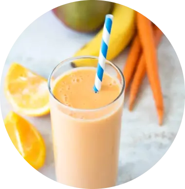Carrot, Ginger and Mango Juice
