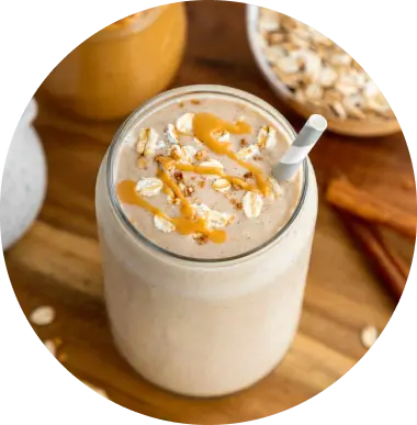 Oatmeal, Banana and Peanut Butter Shake