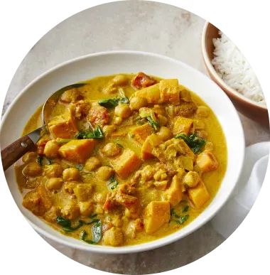 Chickpeas Curry with Sweet Potato